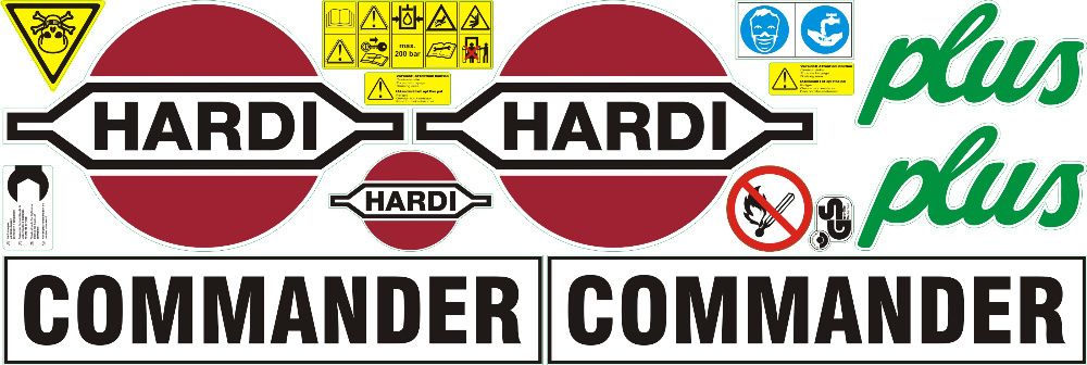 Naklejki HARDI commander 2800 plus