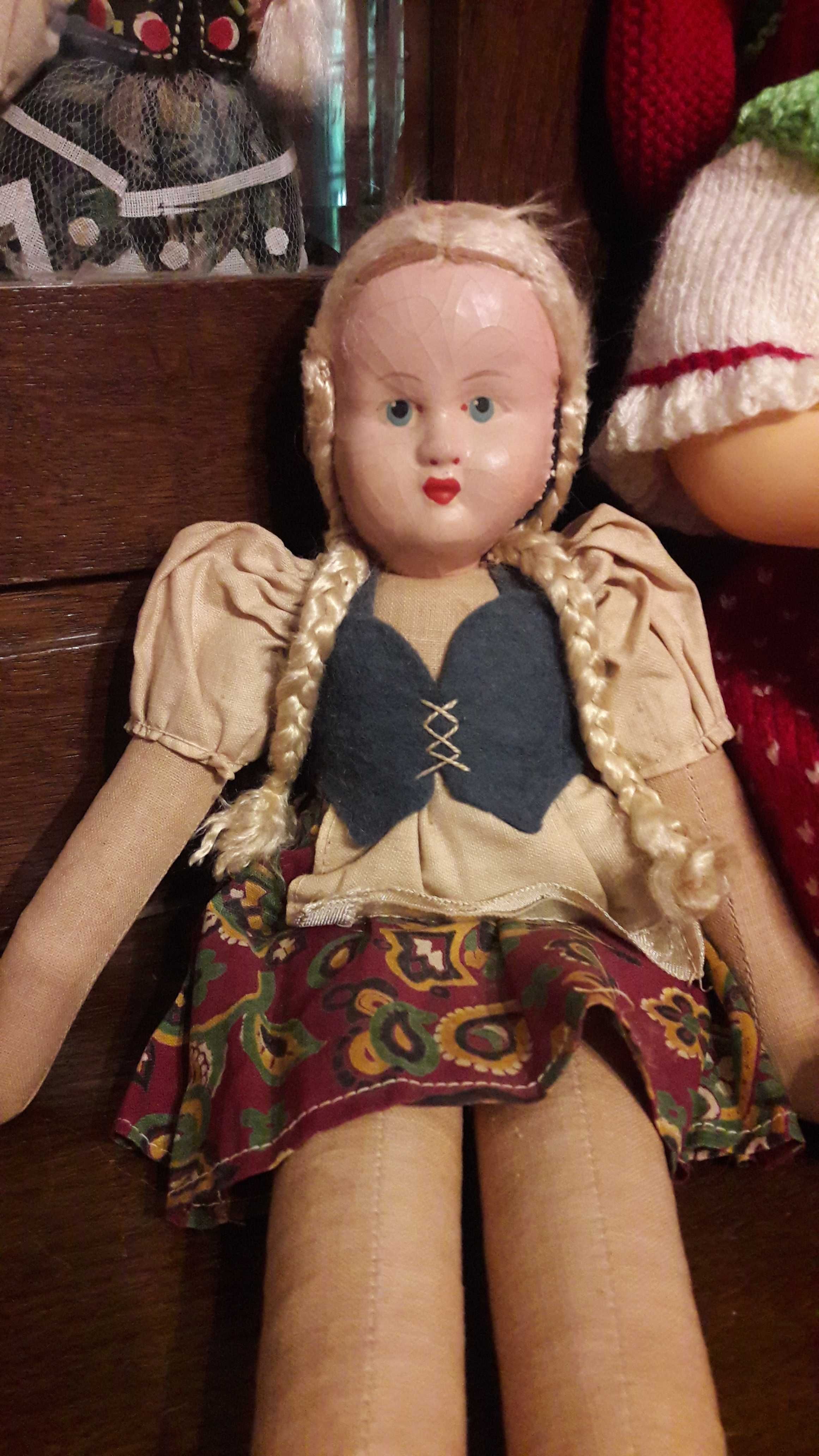 Stara lalka szmaciana. Hanka. Prl.
