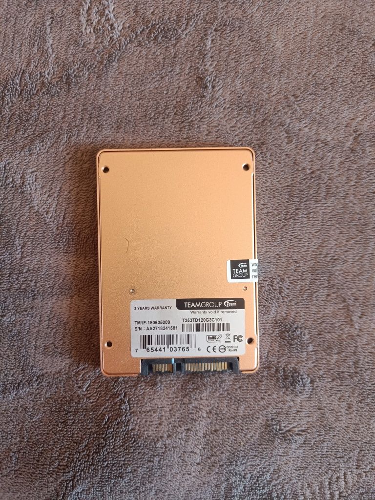 Накопичувач SSD 120GB Team L5 Lite 3D Gold 2.5" SATAIII 3D-V-NAND TLC