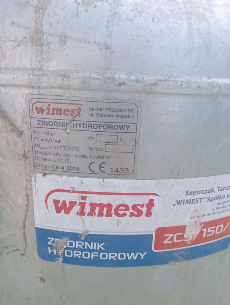 Hydrofor 150l sprawny