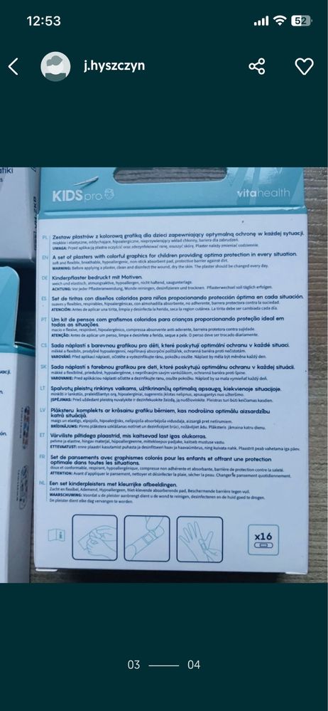 Zestaw plastrów dla dzieci KOSMOS