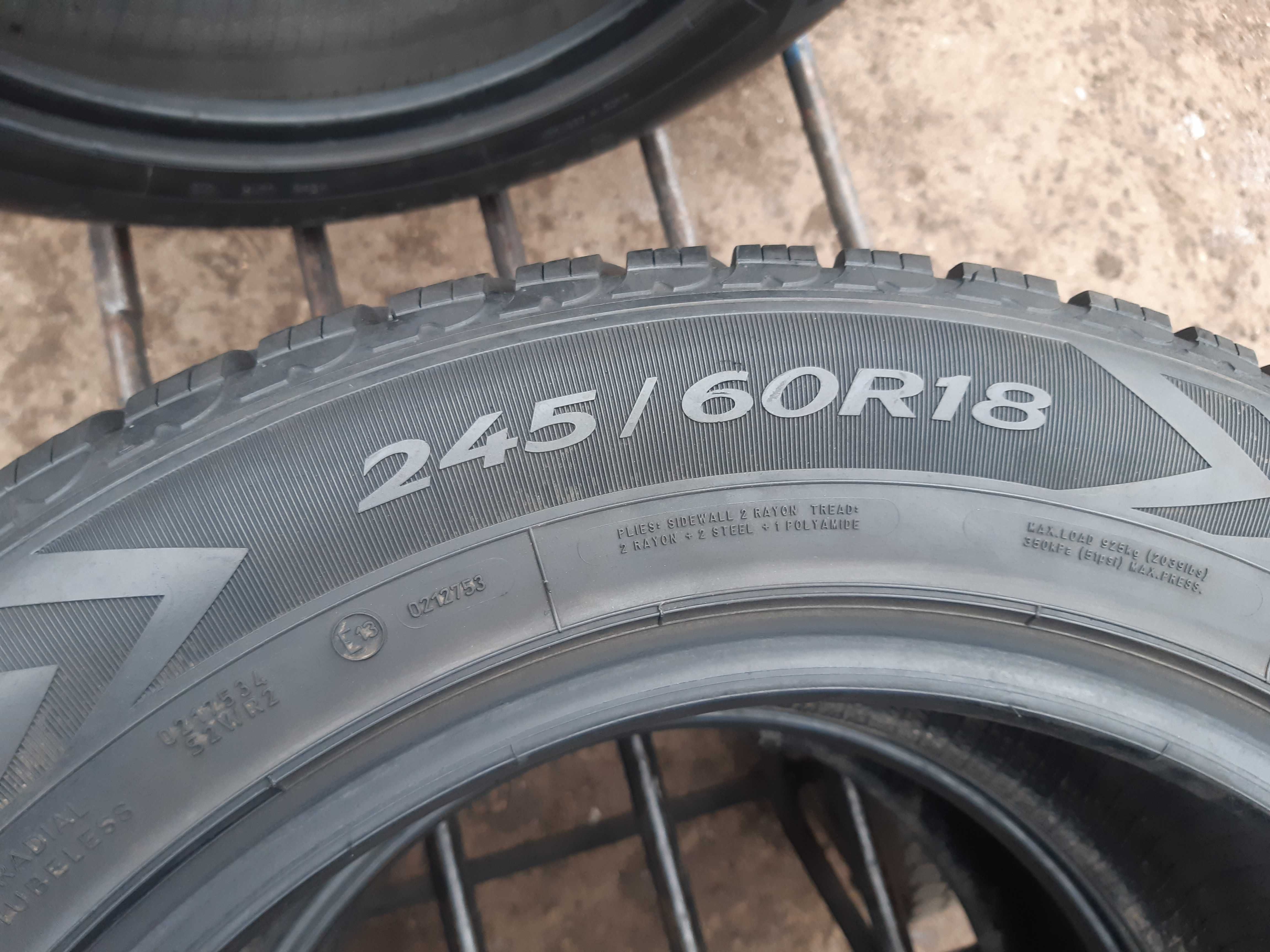 Opony zimowe 245.60.18 Goodyear 235.60.18 8mm