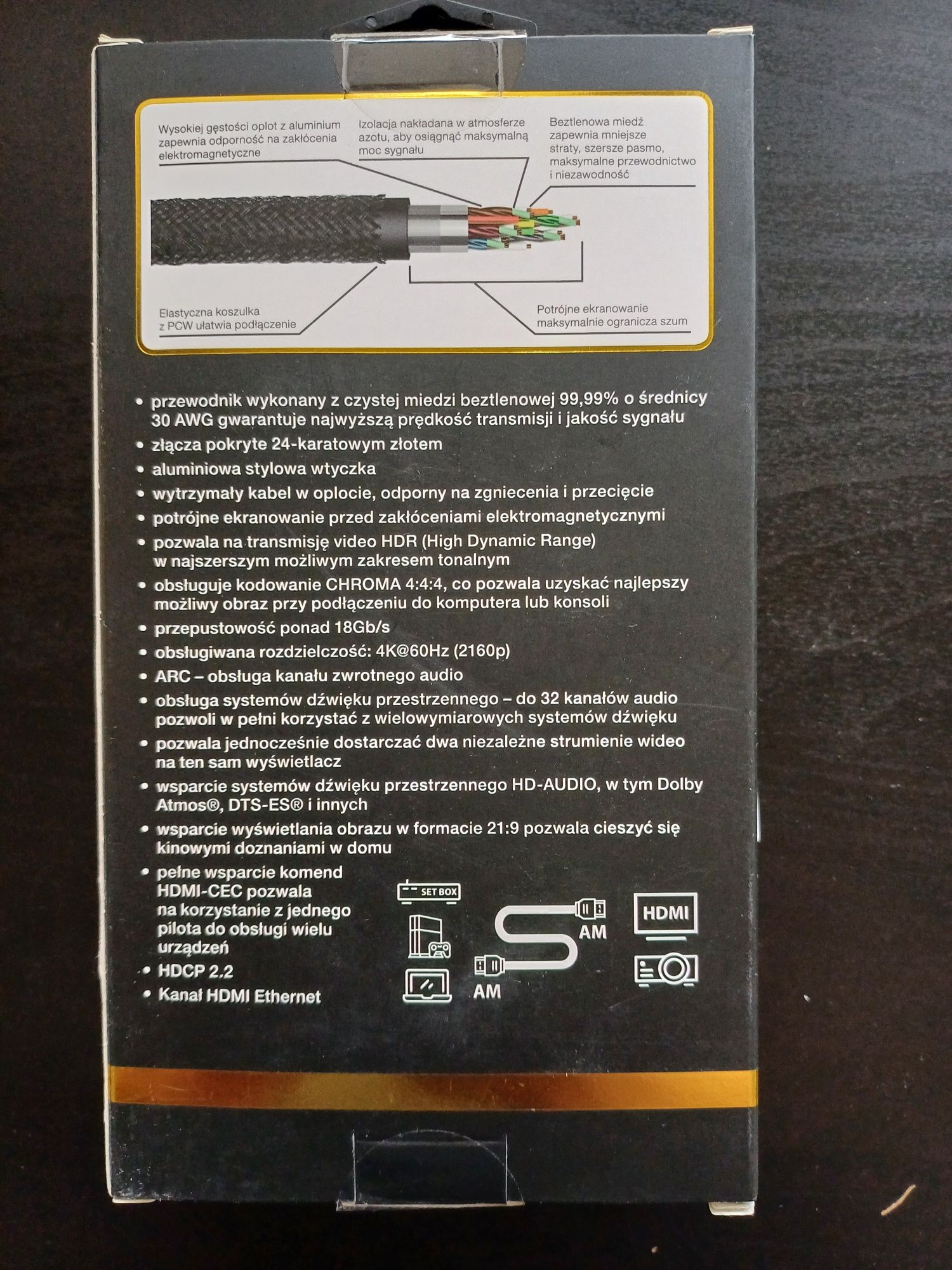 Kabel HDMI 2.5 m 4K