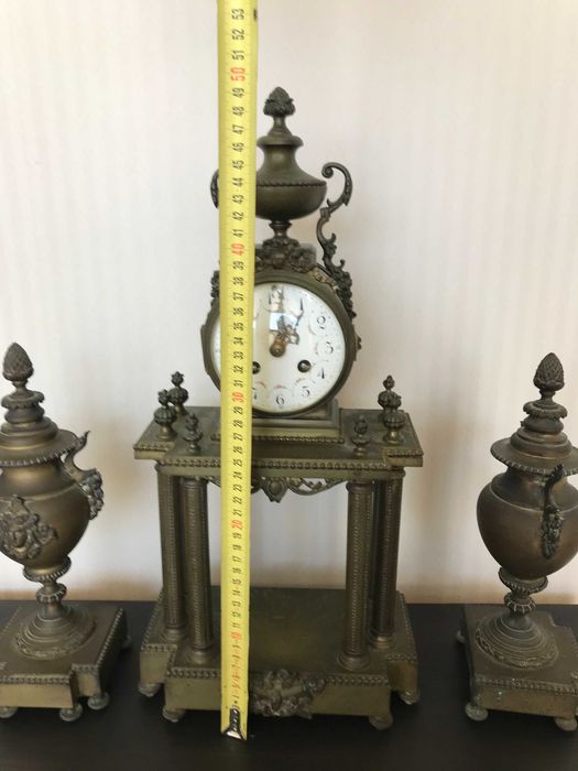 Камінний годинник, гарнітур, бронза, Франція кін. XIX ст, робочі