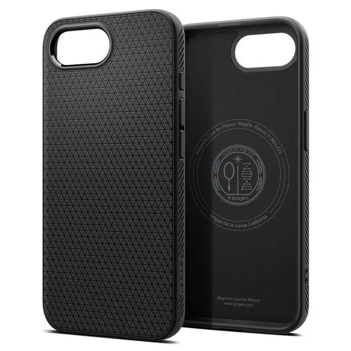 Чехол Spigen Liquid Air MagFit для iPhone 16e Matte Black