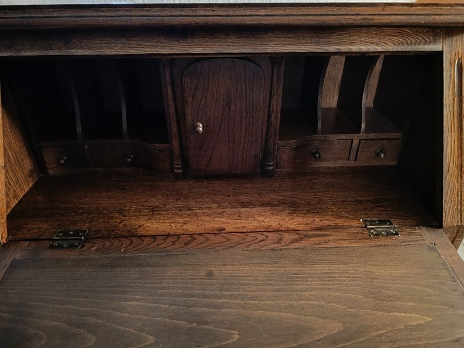 Sekretarzyk dębowy lite drewno