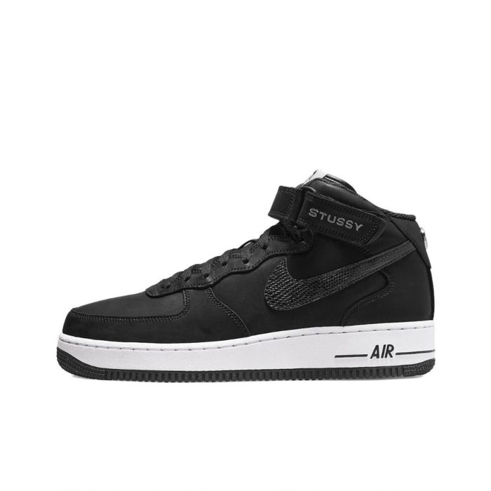 Кросівки оригінал нові Nike air force Stussy black new форси  найк кед