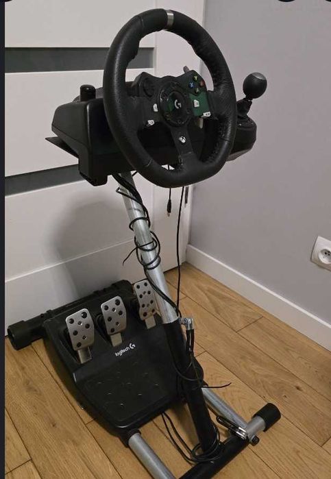 Kierownica Logitech G920 + pedały + shifter + stojak - komplet!