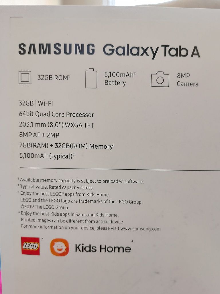 Планшет Samsung galaxy tab A