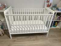 Białe drewniane łóżeczko dziecięce niemowlęce 120x60 Woodies Foxy Cot