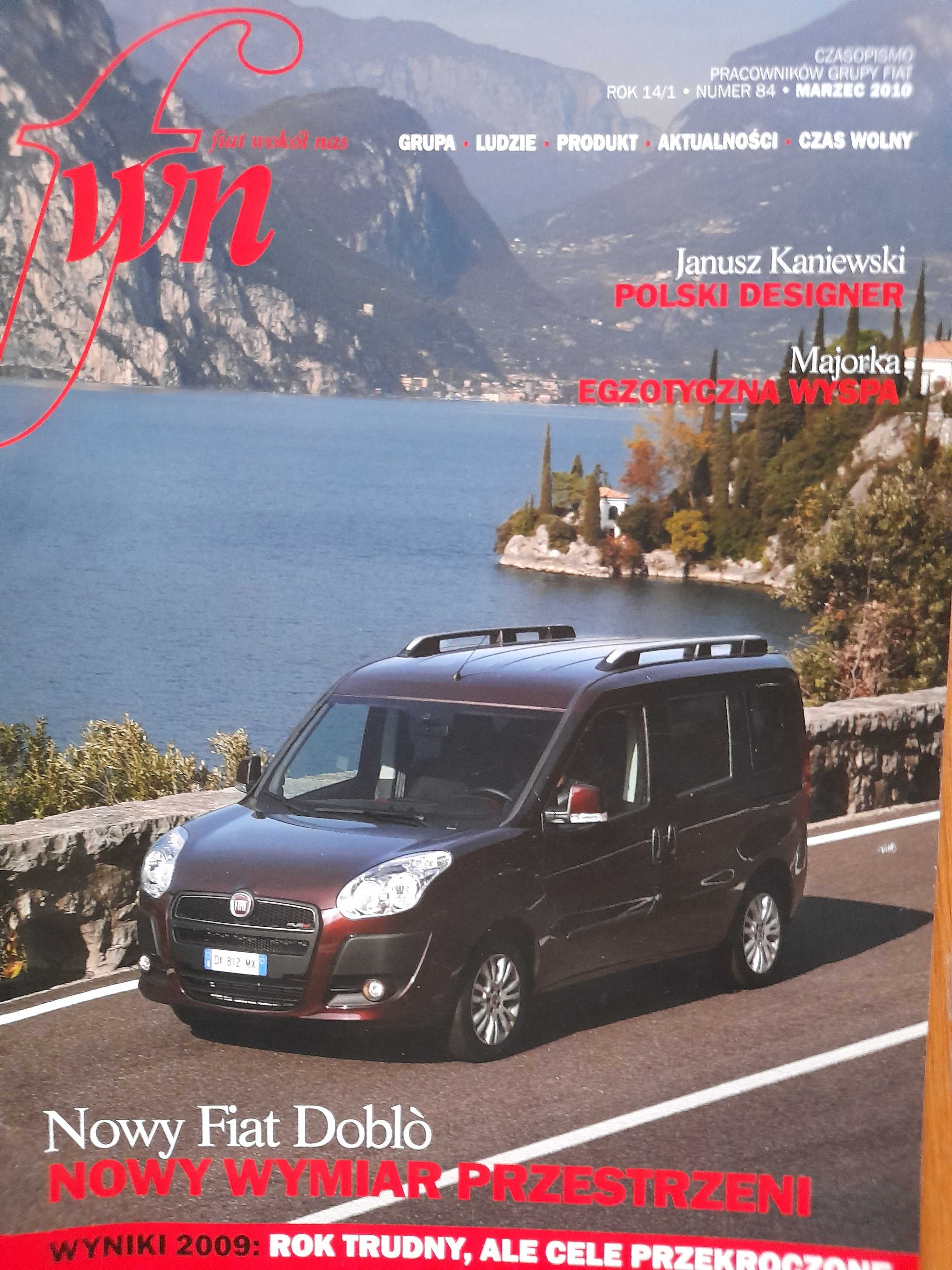 FIAT Doblo magazyn Fiat wokół nas rok 2010