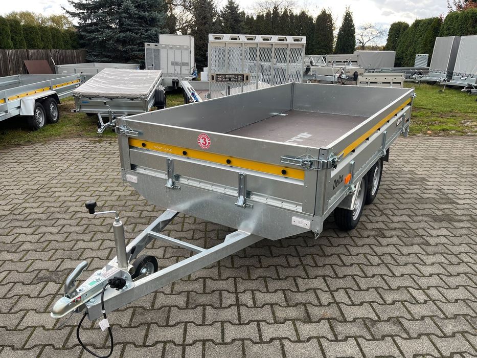 Carro DELTA D3015 300x150x40  Bardzo mocna SPAWANA RAMA !! Dyszel i rama profil zamknięty! NewLine