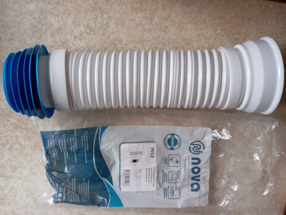 Гнучка армована труба для подключення унітаза діаметром 110 мм , довжи