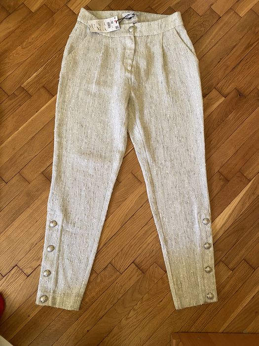 Штани класичні жіночі, прямі брюки бежеві, галіфе, Reserved