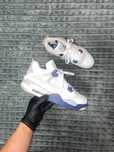 Чоловічі Кросівки Jordan 4 Retro White Midnight Navy / Джордани 4