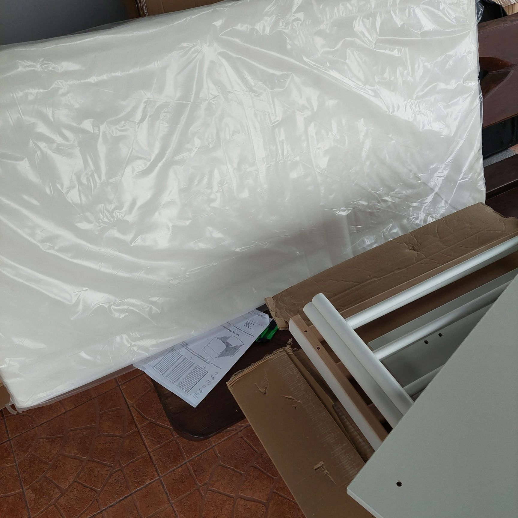 Łóżko łóżeczko 70x140 cm Schardt z materacem NOWE