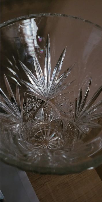 Flakon, wazon, kryształowy