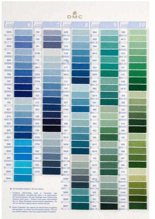 Meadas para ponto de cruz DMC mouliné