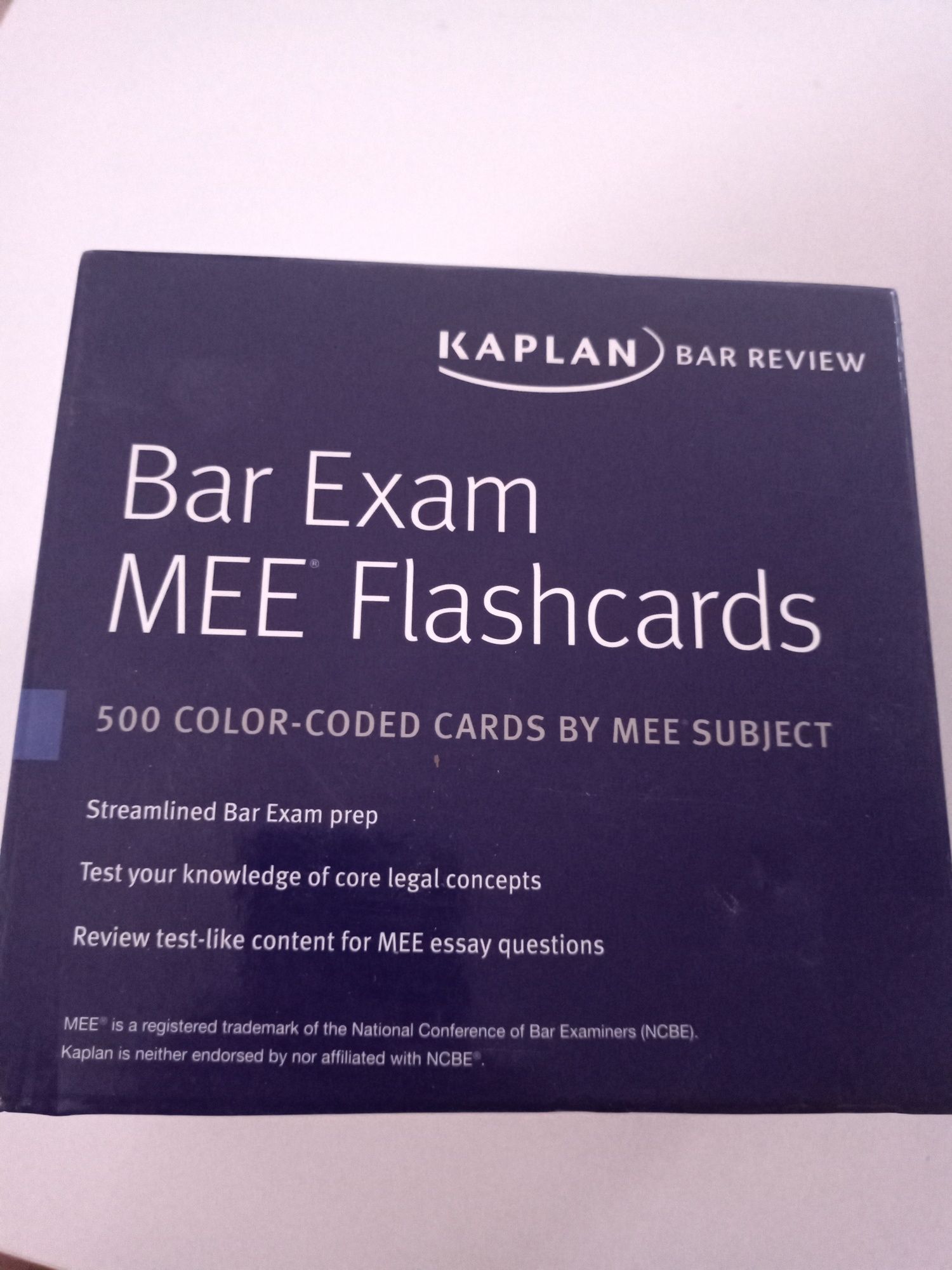 Kaplan Bar Exam MEE Flashcards 500 color-coded cards