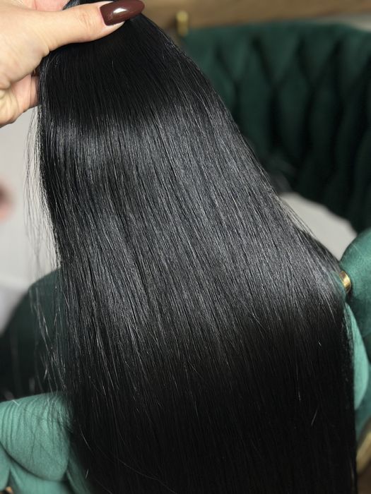 Wlosy slowianskie naturalne czarne i blond 100 gram