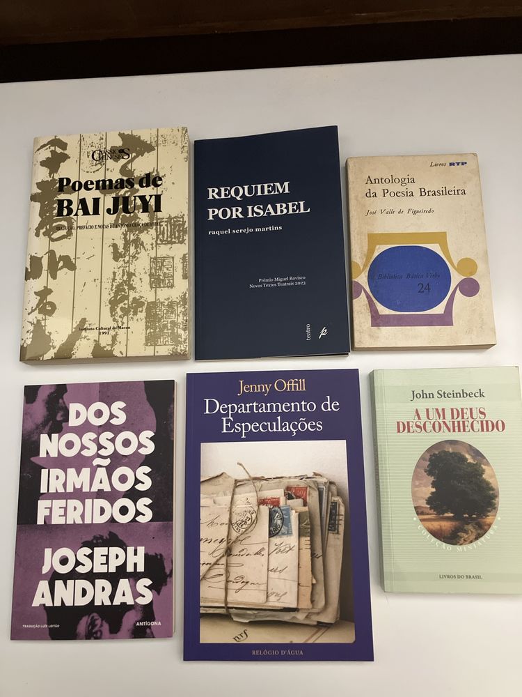 Literatura nacional/internacional (ver preço individual) Portes Grátis