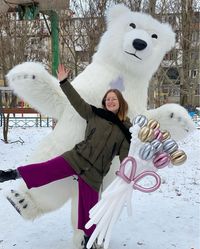 ЛУЧШИЙ БЕЛЫЙ МИШКА. Поздравление, выписка. Сюрприз. Аниматоры Одесса.