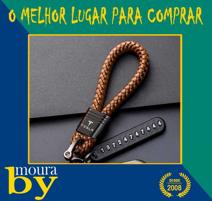 Porta chaves Tesla em varios acabamentos
