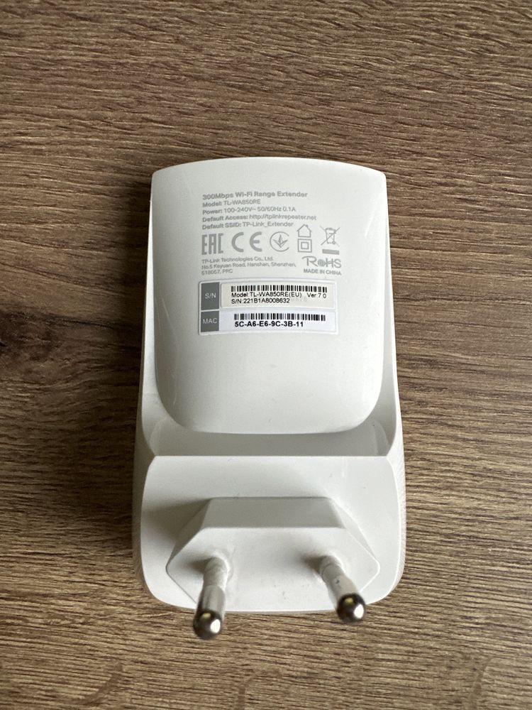 Wzmacniacz sieci TP-LINK TL-WA850RE 2.4 GHz