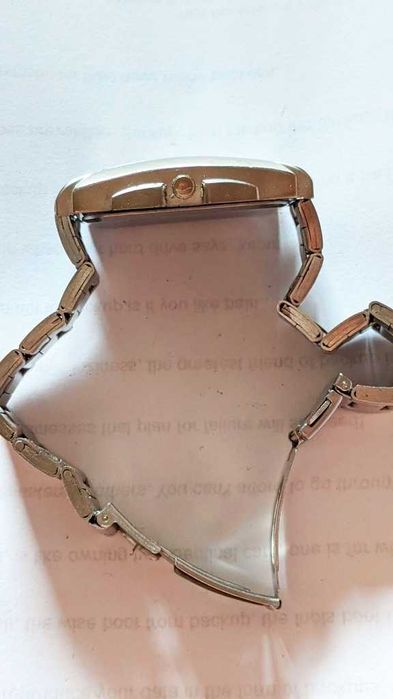 ROCKER Zegarek Męski | Stal-Metal | Beżowa Tarcza