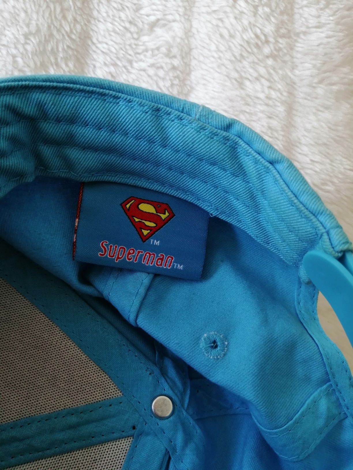 Niebieska męska czapka z daszkiem DC Comics Superman