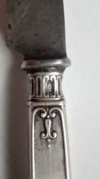 Столовый нож Фаберже сталь, рукоять серебро 84 модерн 1916г.