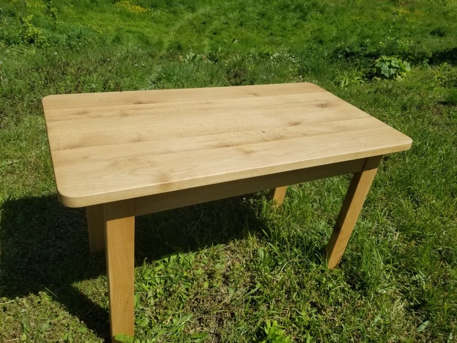 Стіл дубовий і ясеновий кухонний обіденний 139*79 *76 і ясен 145*73*76