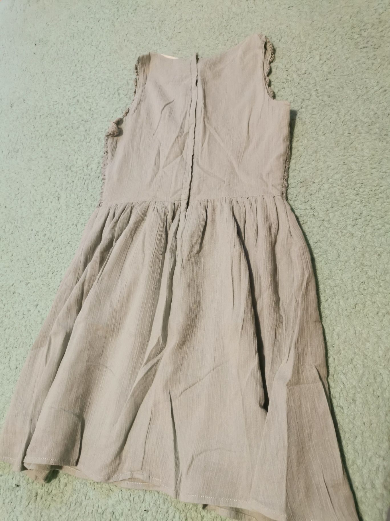 Sukienka  H&M rozmiar 146 oliwkowa, lato