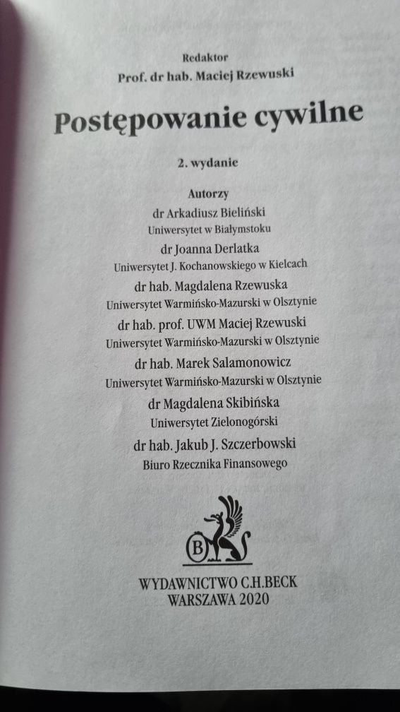 Prawo cywilne 2 wydanie Maciej Rzewuski C.H. BECK