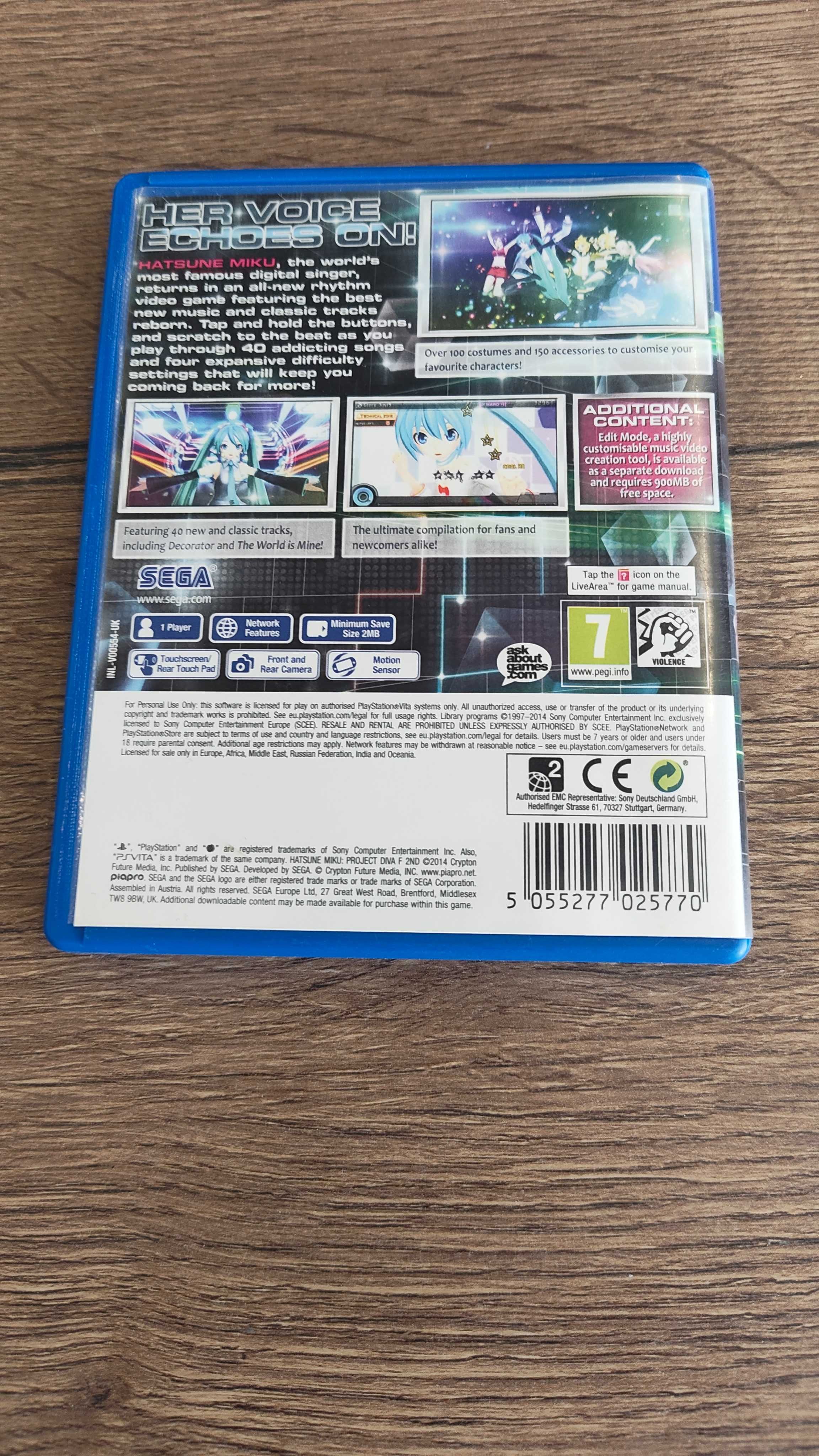 Gra Hatsune Miku Project Diva F 2nd PSVita