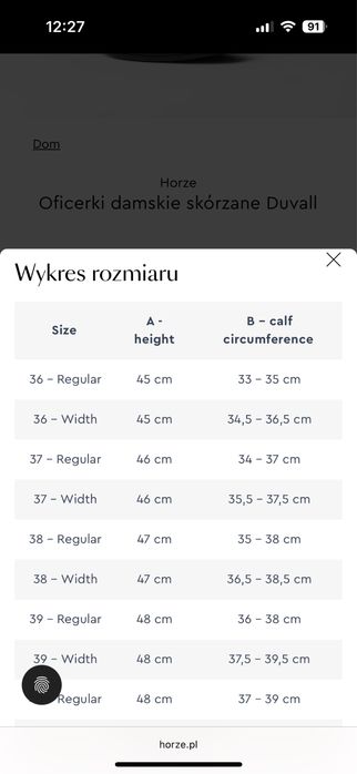 Oficerki skórzane Horze