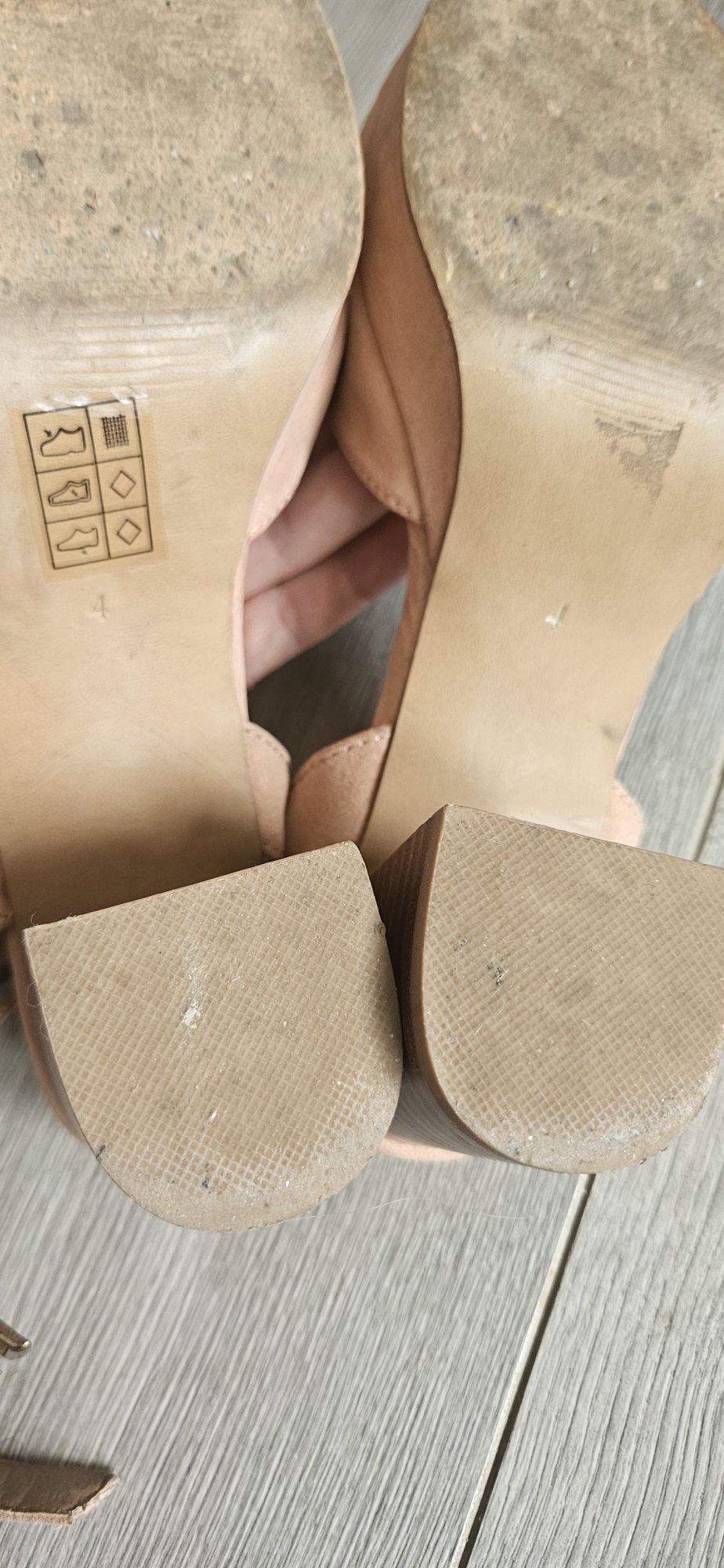 Buty na obcasie pudrowy róż r 37 Asos