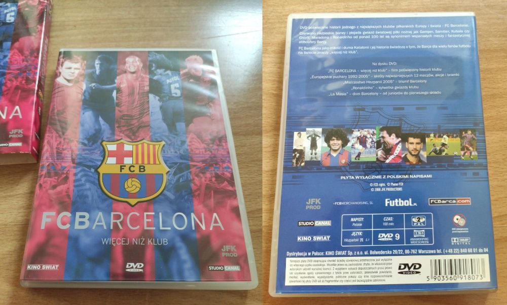 FC Barcelona Więcej niż klub DVD + książeczka Słynne kluby piłkarskie