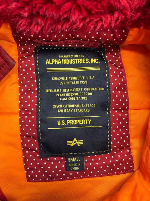 Long Jacket Alpha Industries US Property Military Army Kurtka