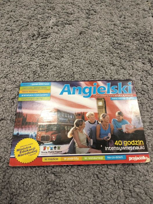 ANGIELSKI multimedialny kurs języka + słownik 2CD