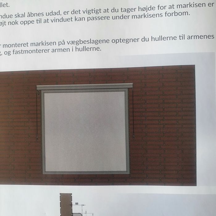 Markiza balkonowa 160 cm, Nowa