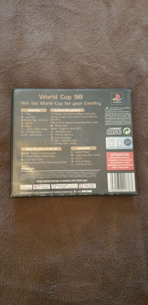World Cup 98 versão rara, Rental. Ps1