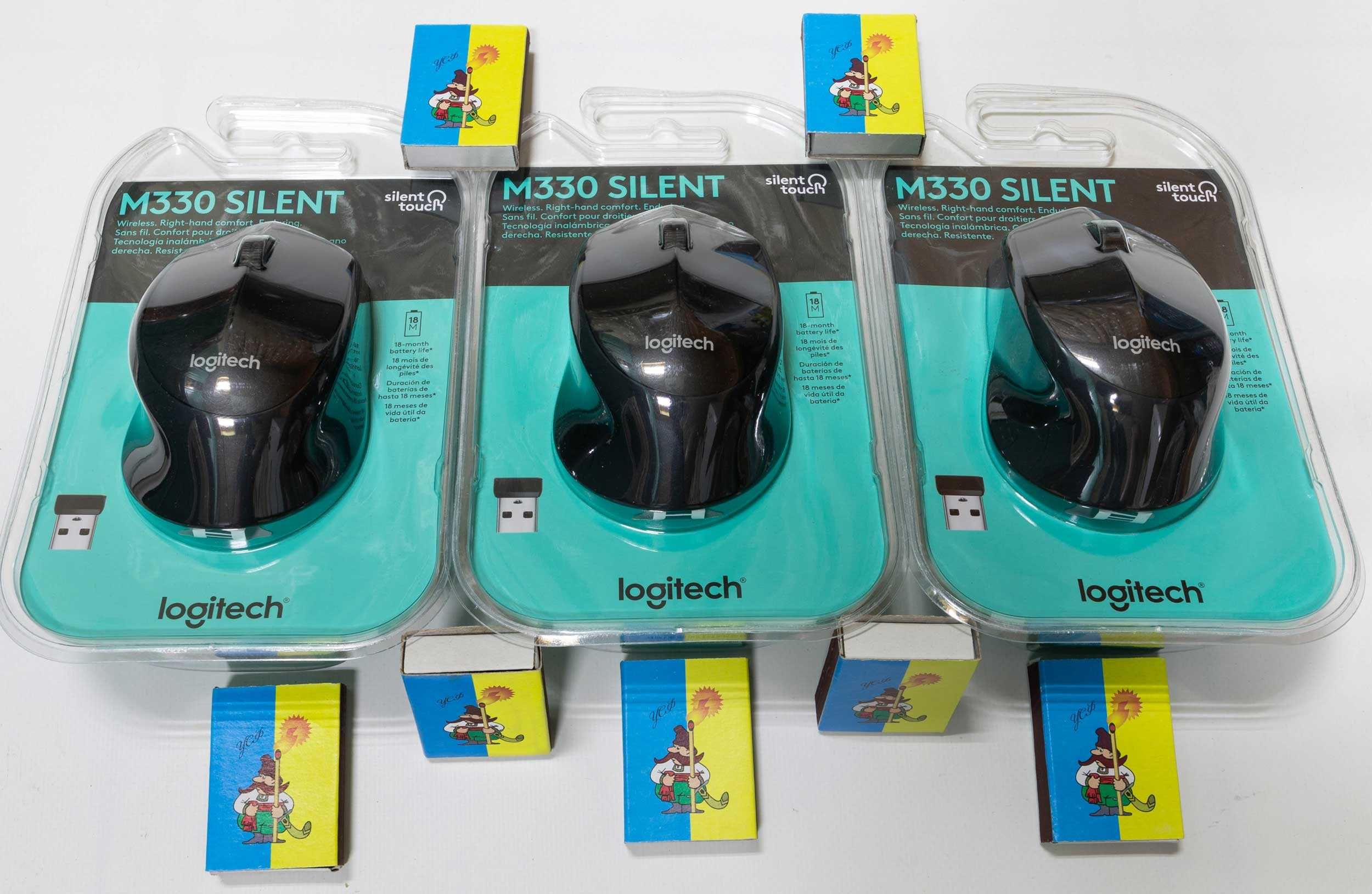 Беспроводная тихая мышка Logitech M330 Silent Plus. Новая, оригинал.