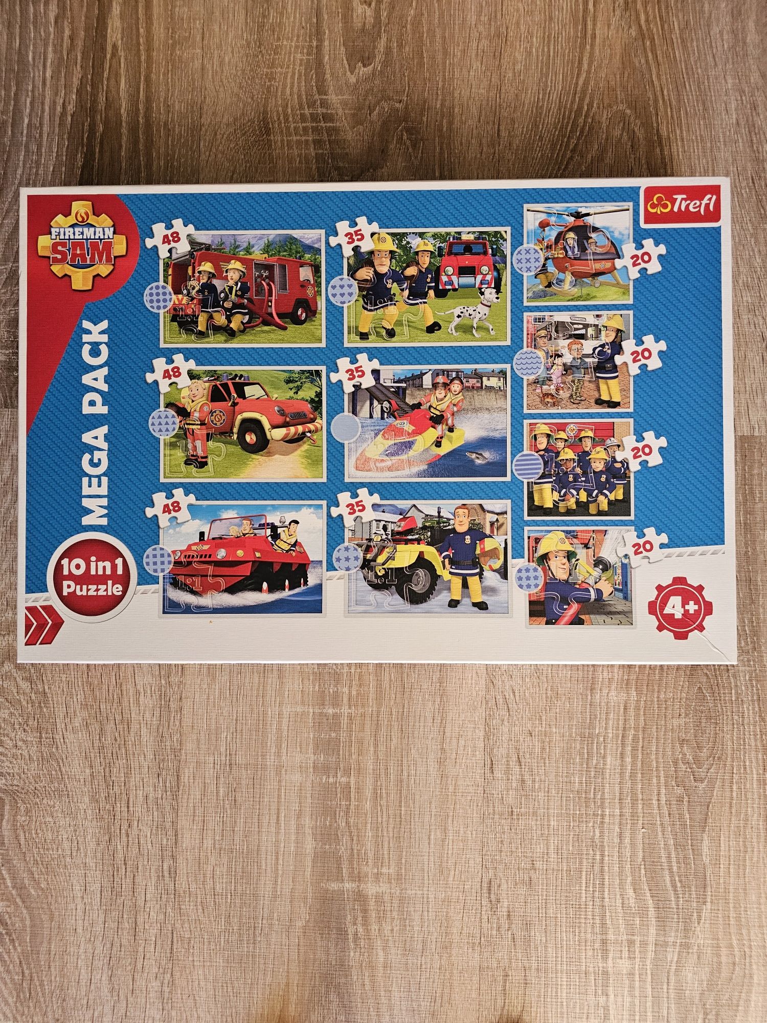 Puzzle Strażak Sam 10w1 4+