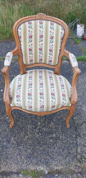 Krzesło fotel w stylu Ludwikowskim Rokoko