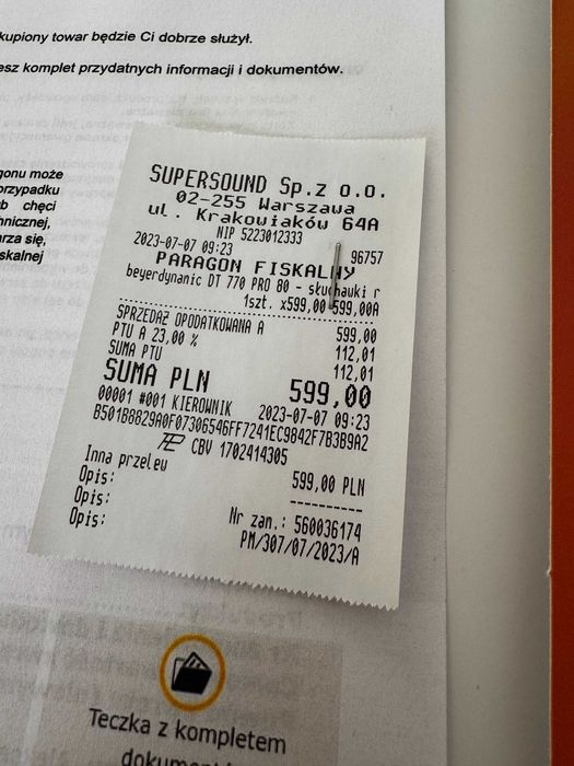 JAK NOWE Beyerdynamic DT770 Pro 80