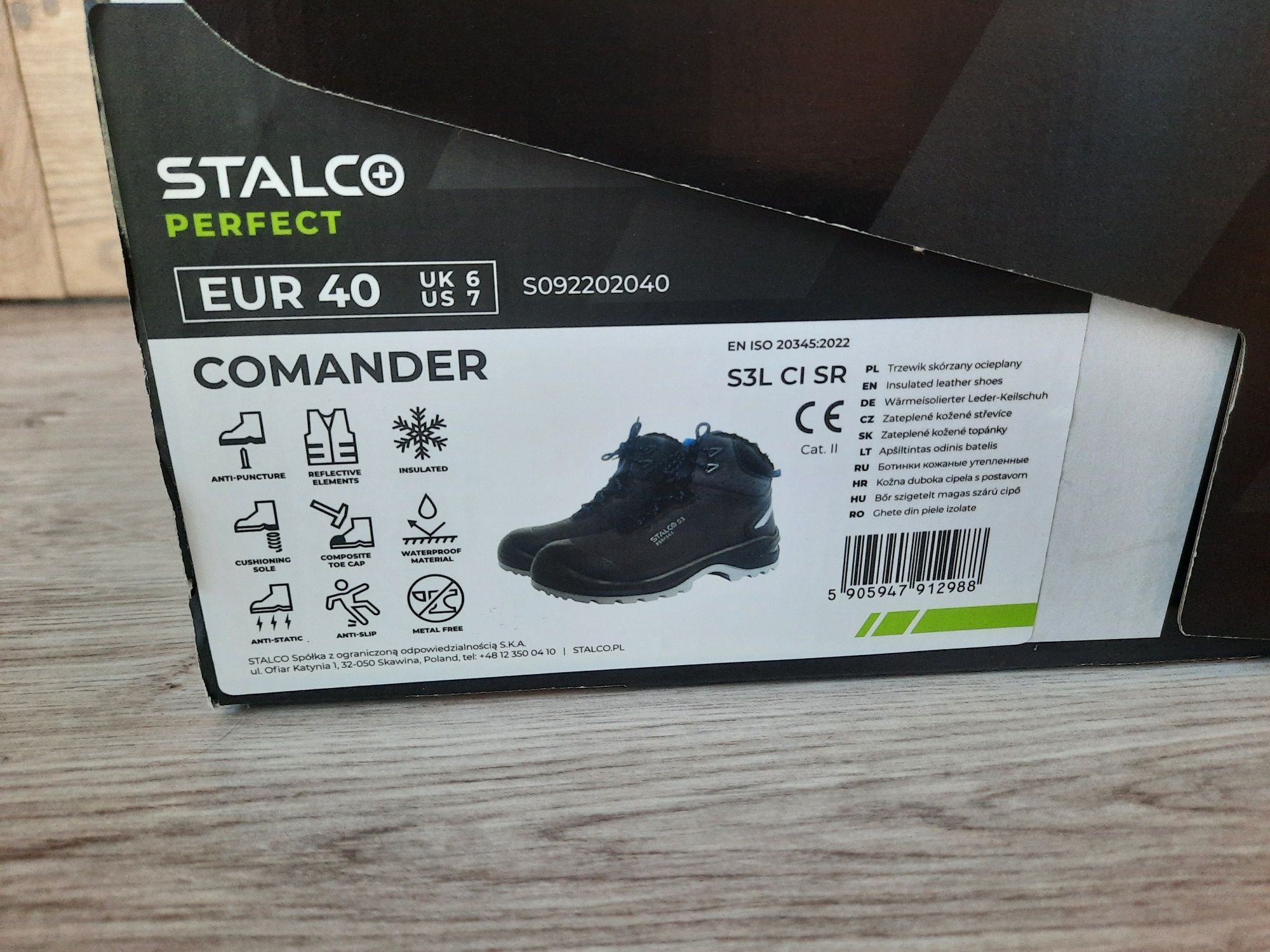 Trzewiki ocieplane Comander roz.40 Stalco Perfect