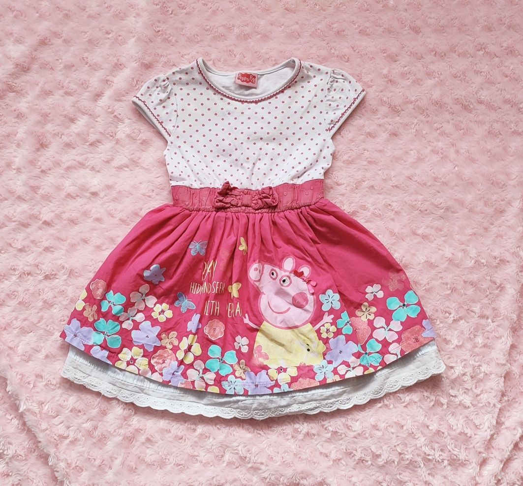 George Peppa Pig Sukienka dla dziewczynki r.92-98 2-3 lata
