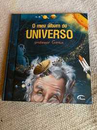 Livro "O MEU ÁLBUM DO UNIVERSO - PROFESSOR GENIUS".