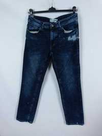 EASY Denim Straight spodnie przetarcia W32 / L32